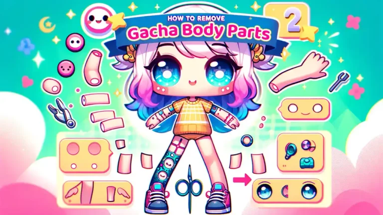 How to Remove Body Parts in Gacha Life 2